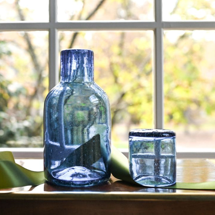 Bedside Water Carafe (Blue) – Half Past Seven