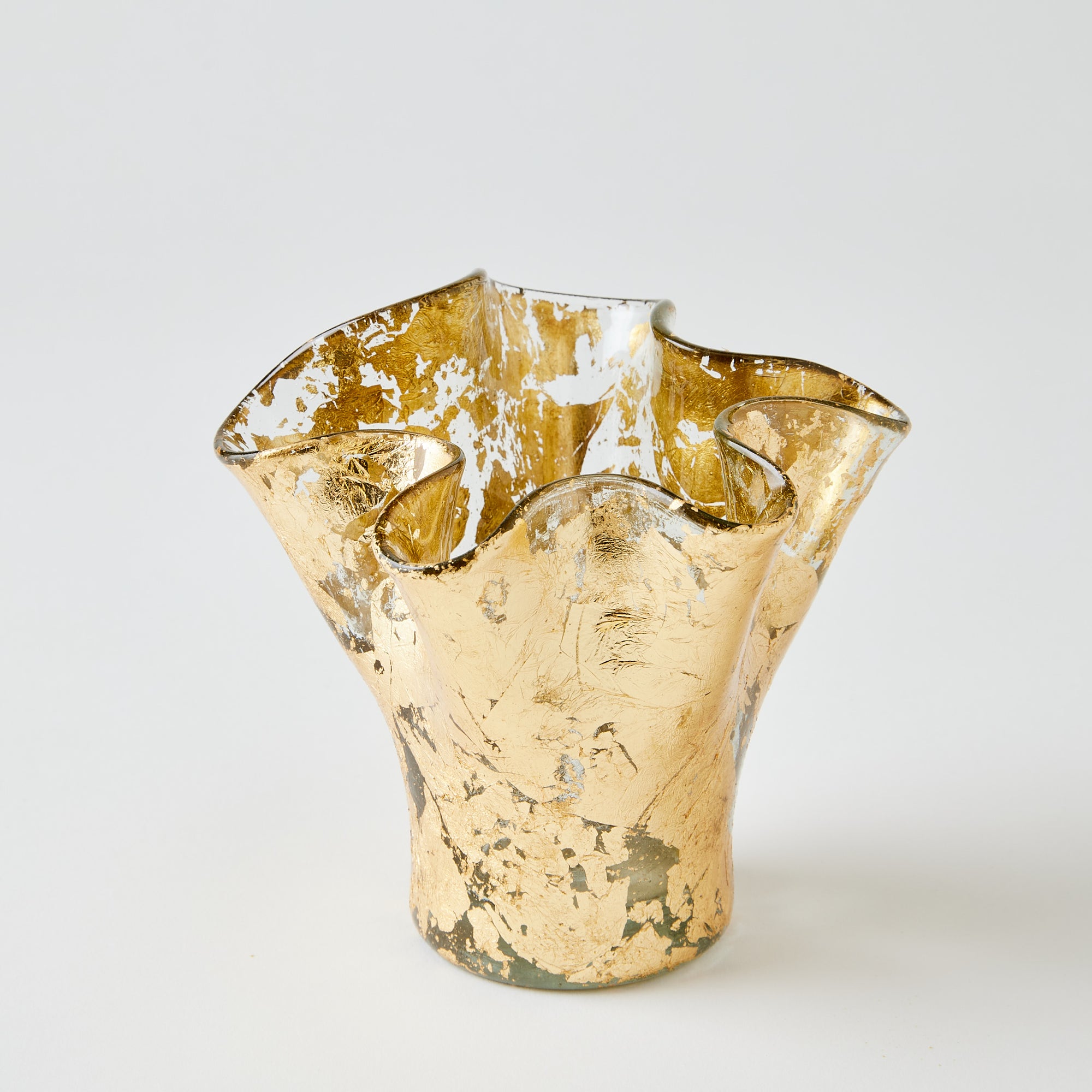 Petite Lettuce Leaf Vase (Gold Leaf)