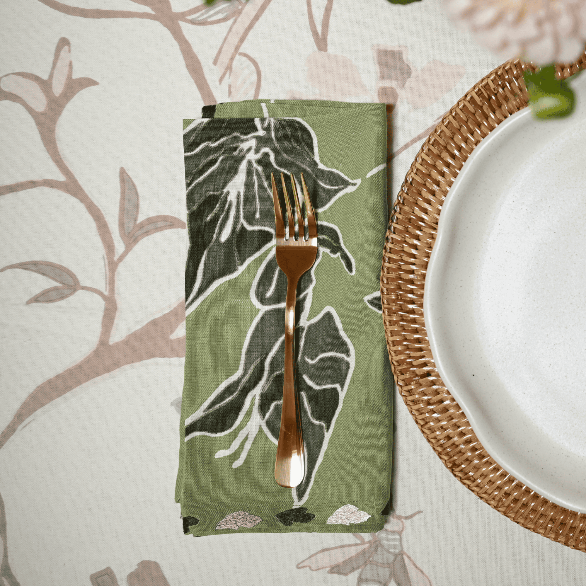HPS x MV Bougainvillea Napkins (Pine)