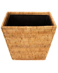 Rectangular Rattan Wastepaper Basket