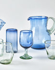 Verano Round Pitcher (Blue with Clear Handle)