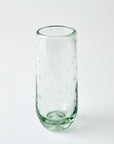 Clear glass with star patterns on a white background