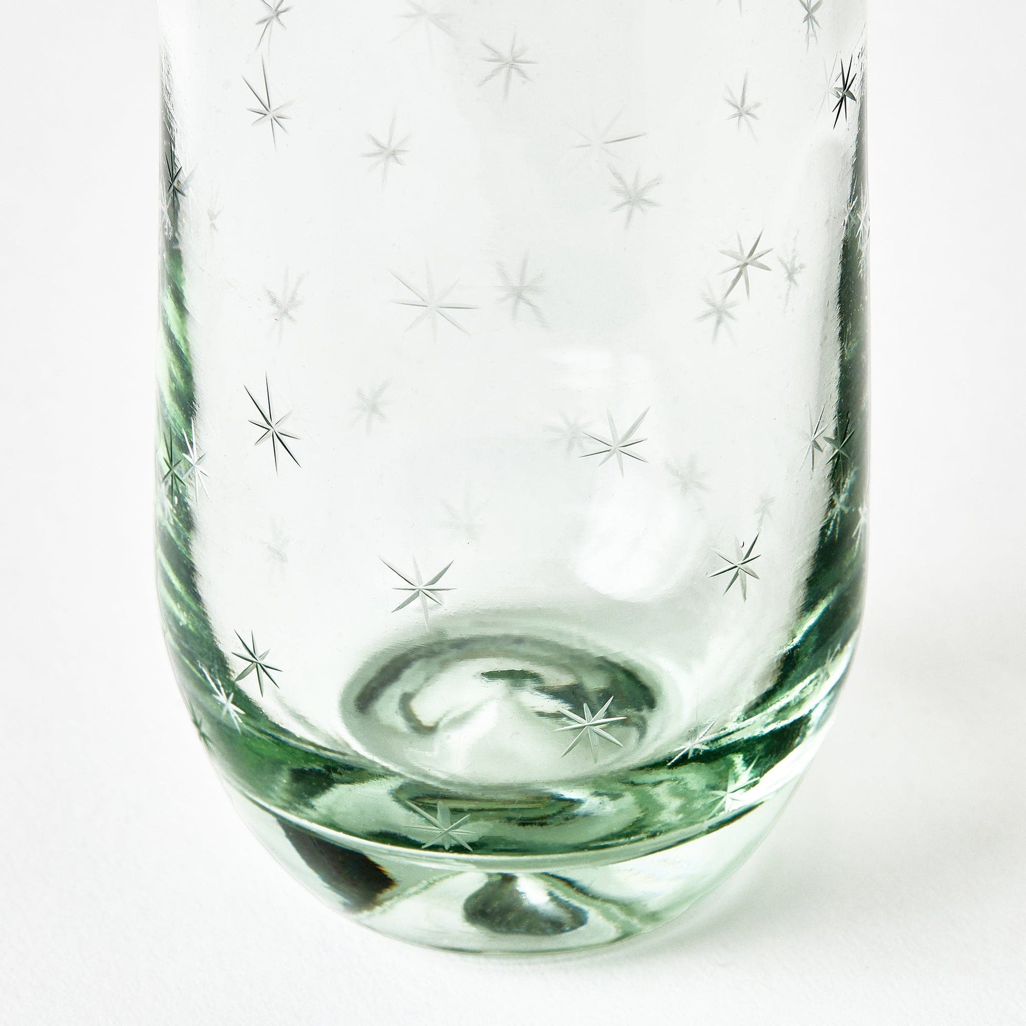 Starry Night Stemless Champagne Glasses (Clear)