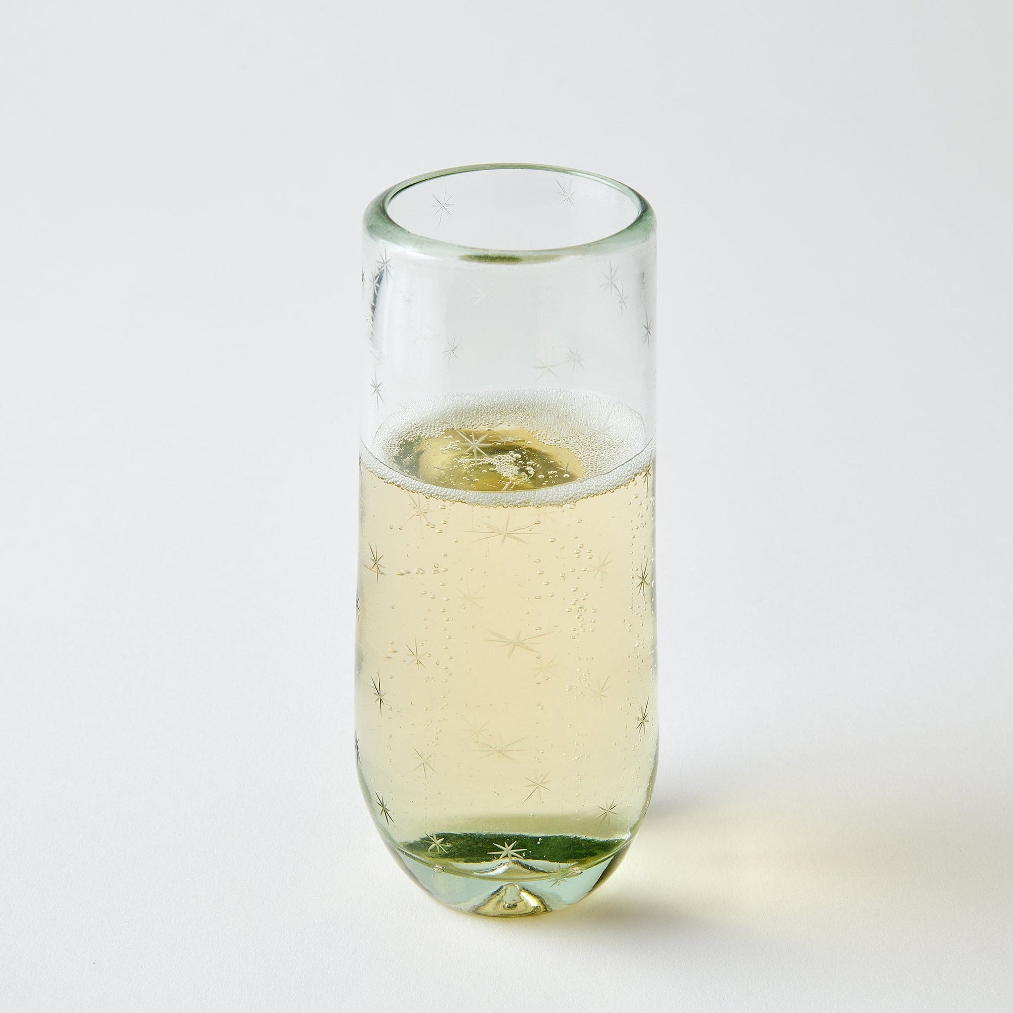 Starry Night Stemless Champagne Glasses (Clear)