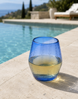 Signature Seven Stemless Wine Glass (French Blue)