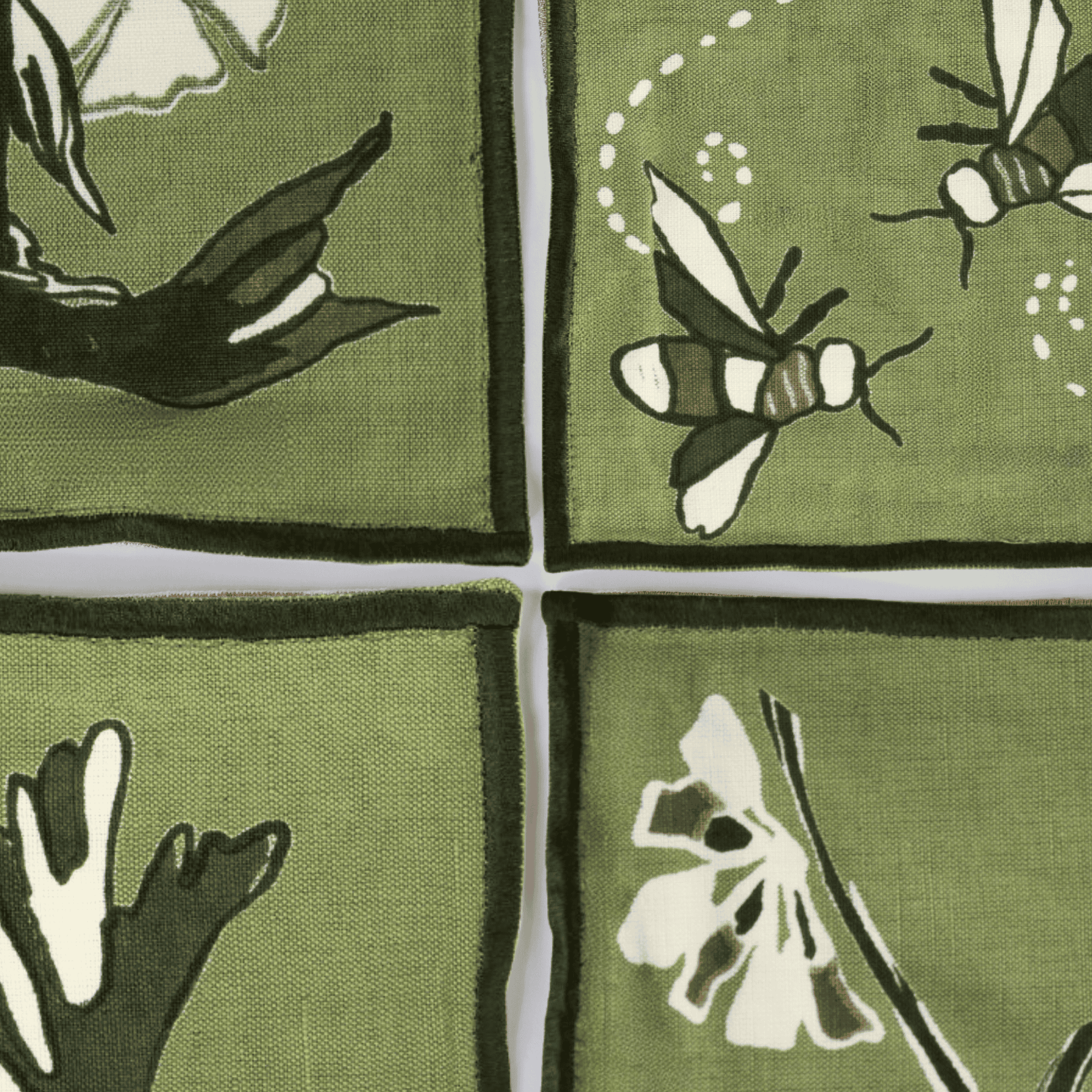 HPS x MV Flora & Fauna Cocktail Napkins (Pine)