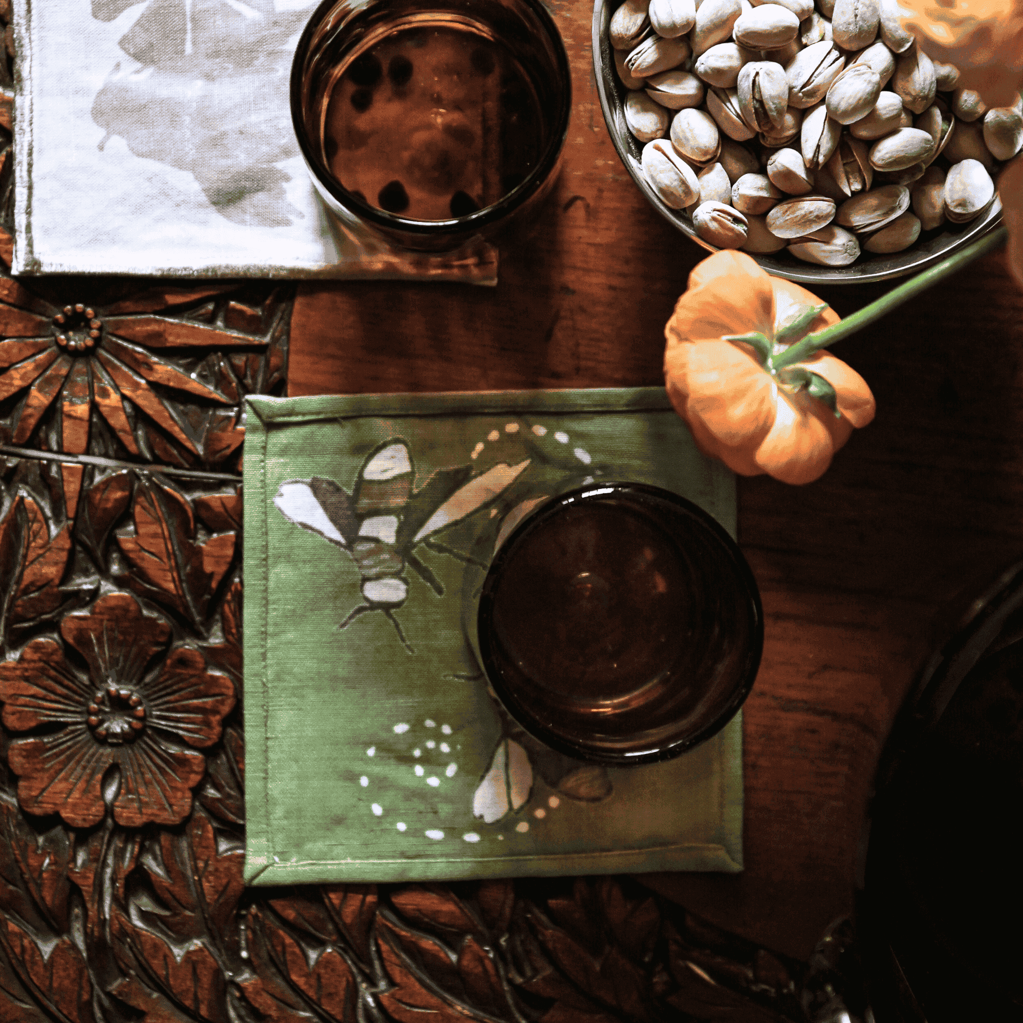 HPS x MV Flora & Fauna Cocktail Napkins (Pine)