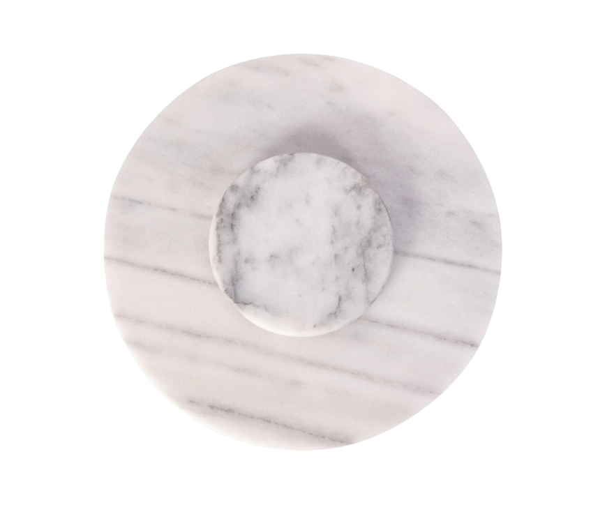 Lazy Susan in White Marble