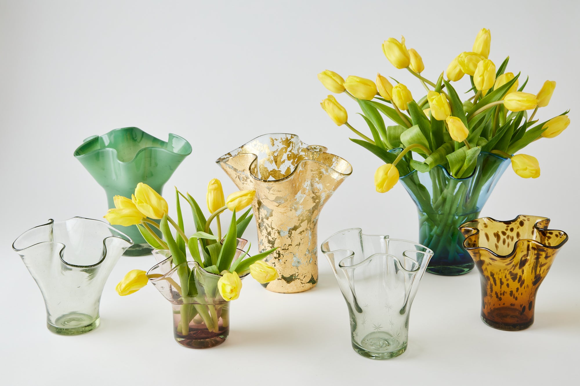 Petite Lettuce Leaf Vase (Gold Leaf)