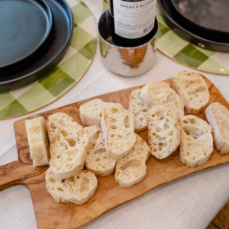 Olive Wood Rustic Cheese Board