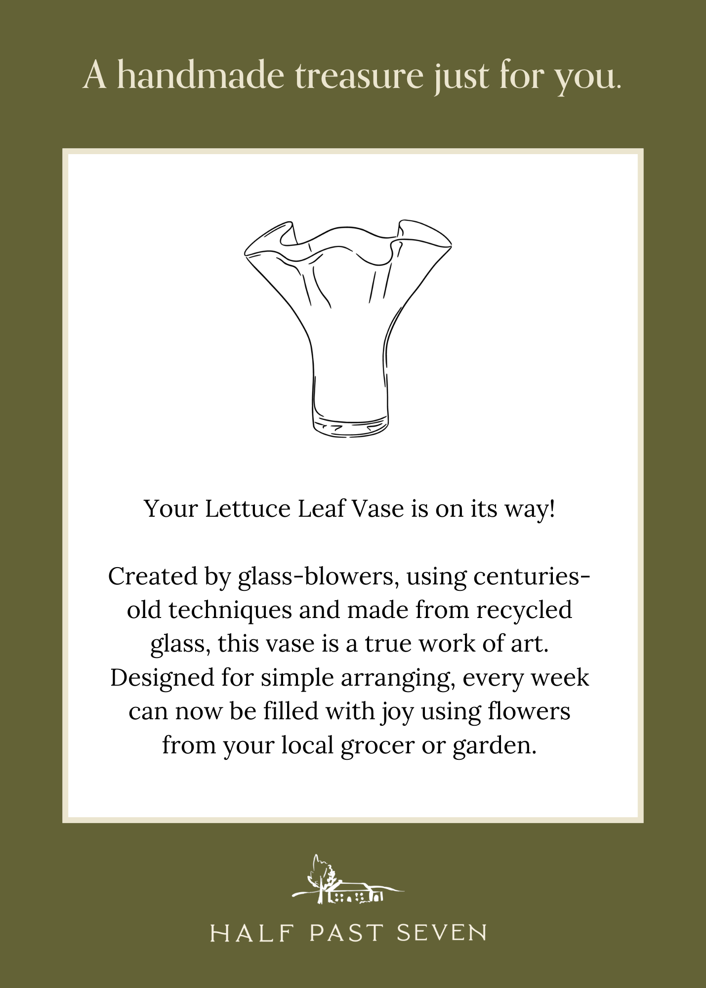 Lettuce Leaf Vase (Blue)