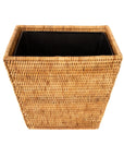 Rectangular Rattan Wastepaper Basket