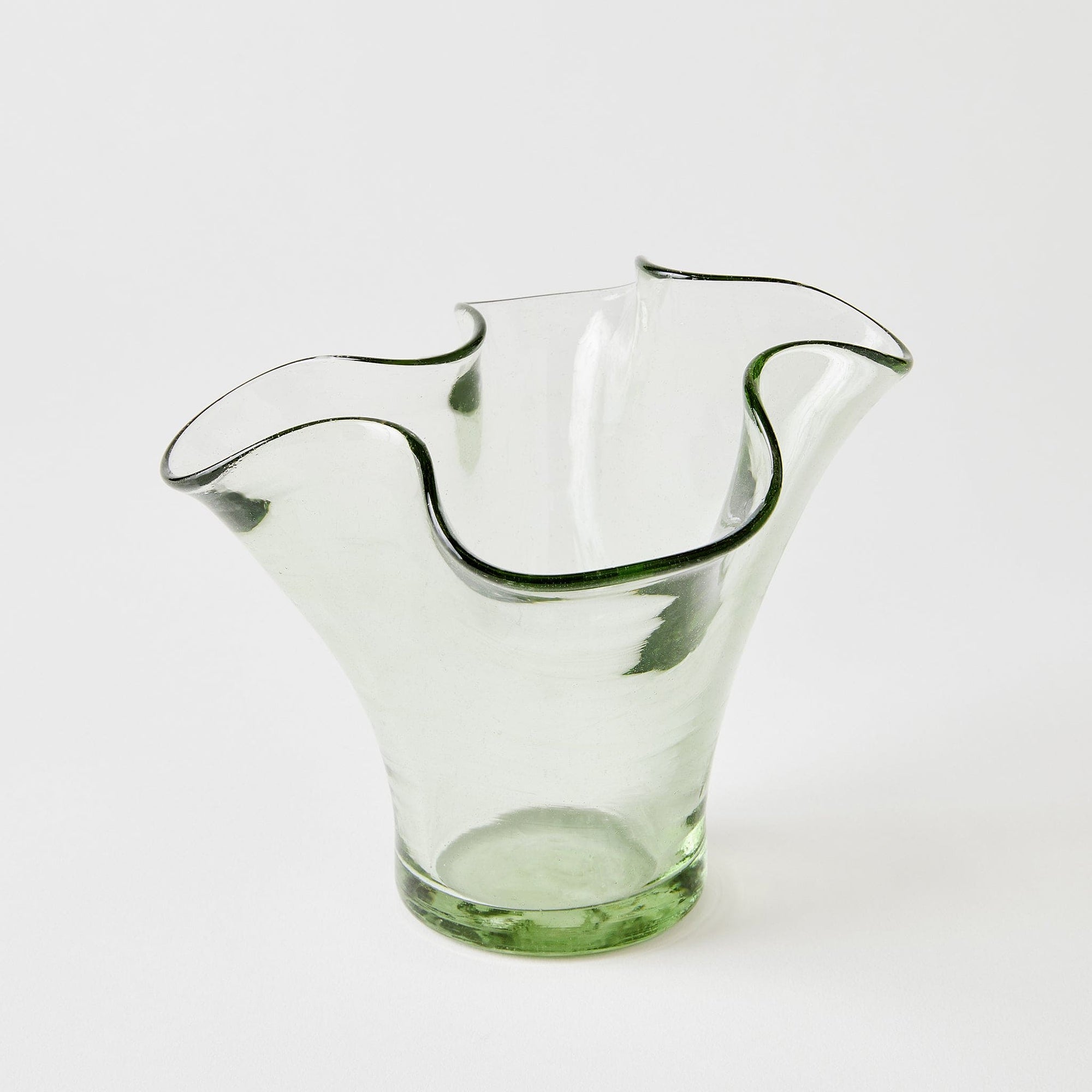 Petite Lettuce Leaf Vase (Clear)