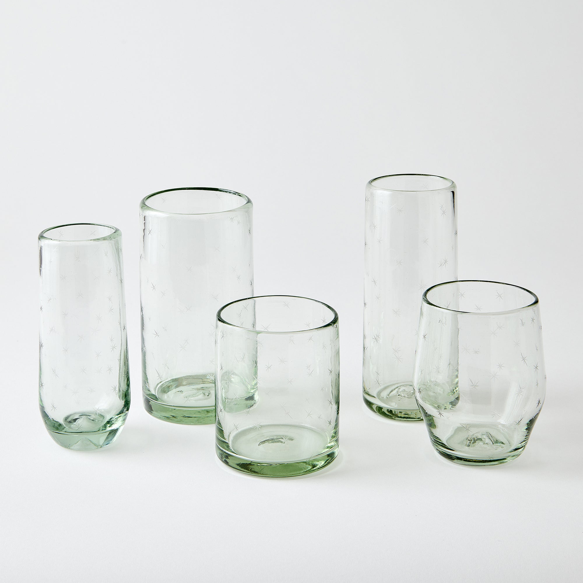 Starry Night Rocks Glasses (Clear)