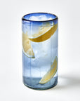 Suit Stripe Water Glasses (French Blue)