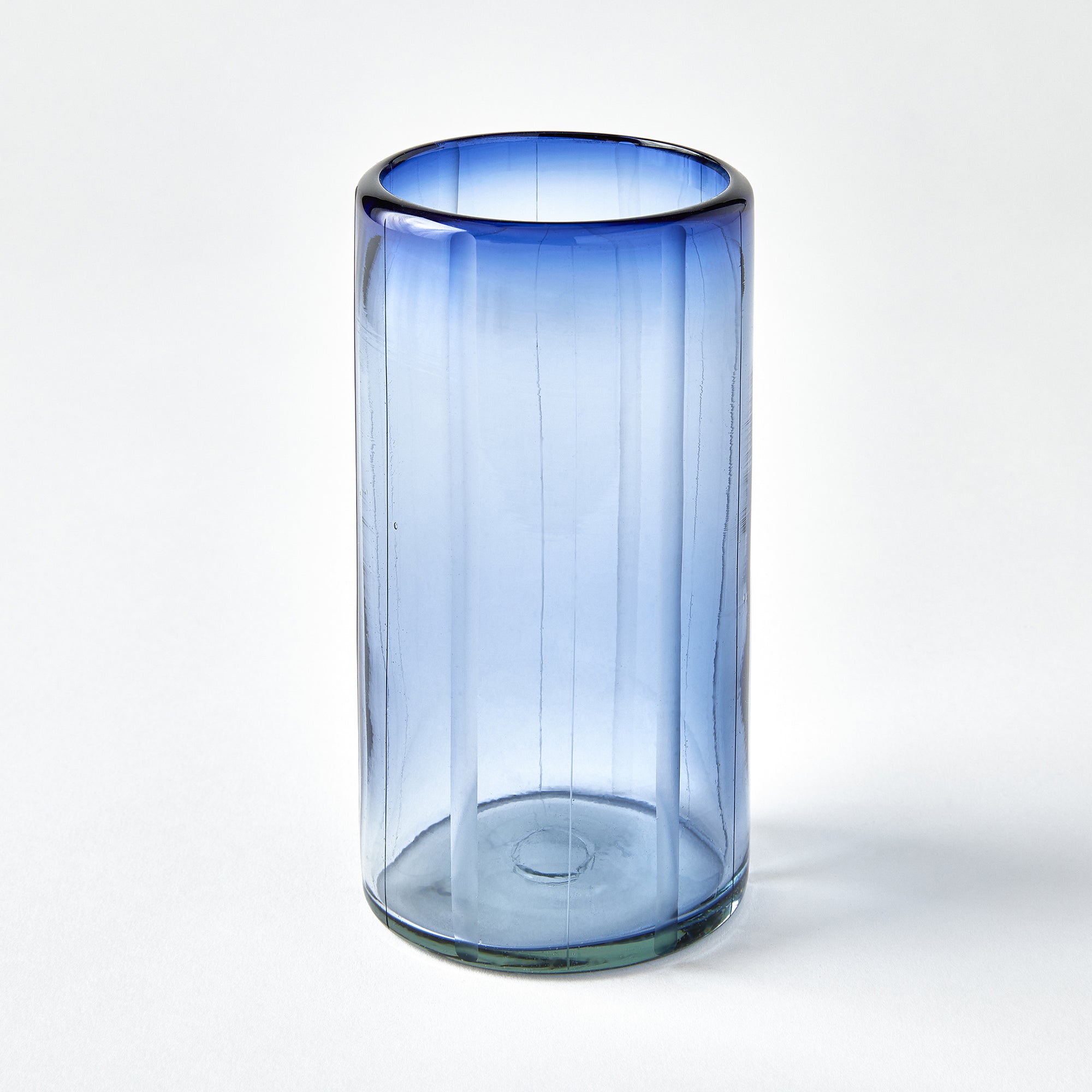 Suit Stripe Water Glasses (French Blue)