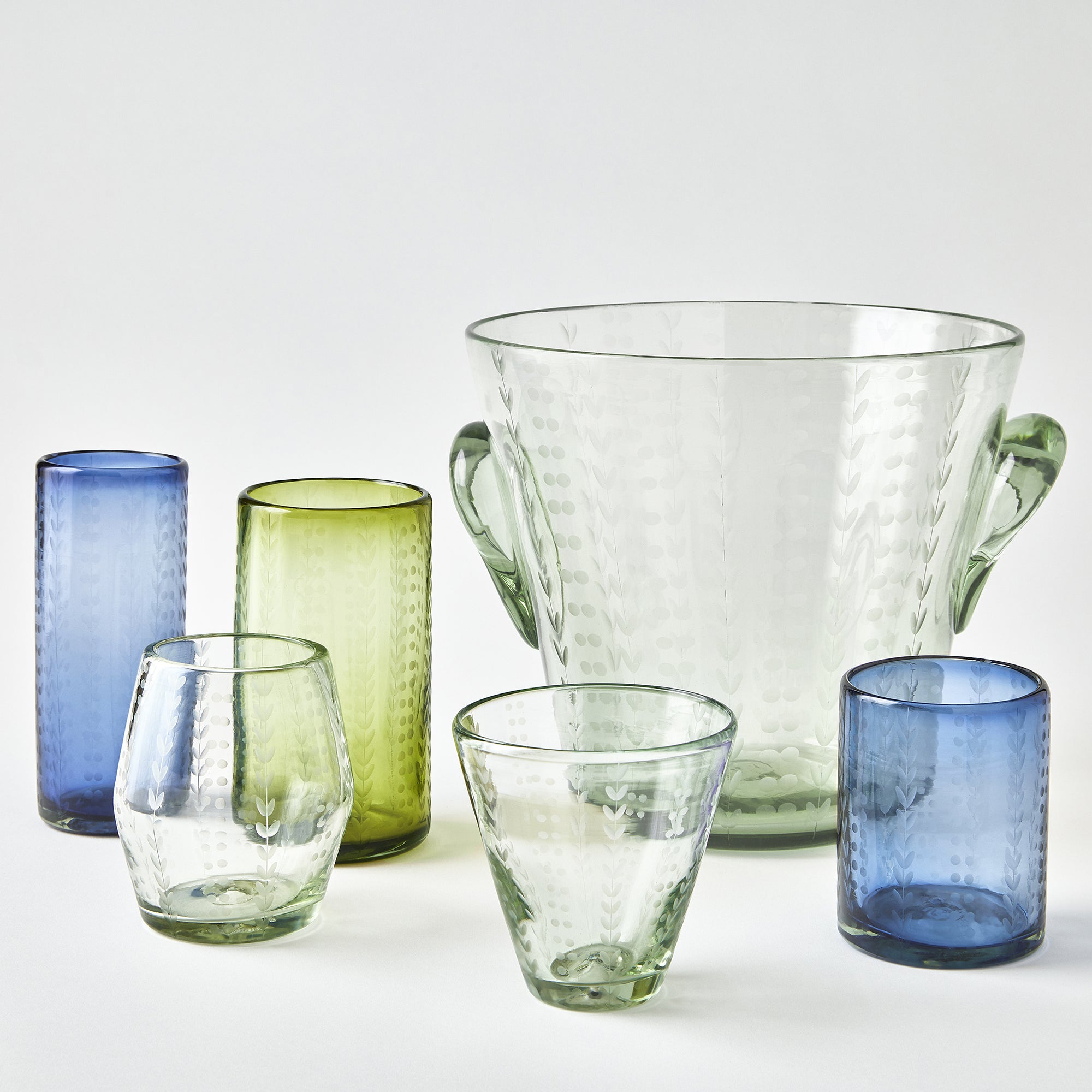 Signature Seven Water Glasses (Citron)