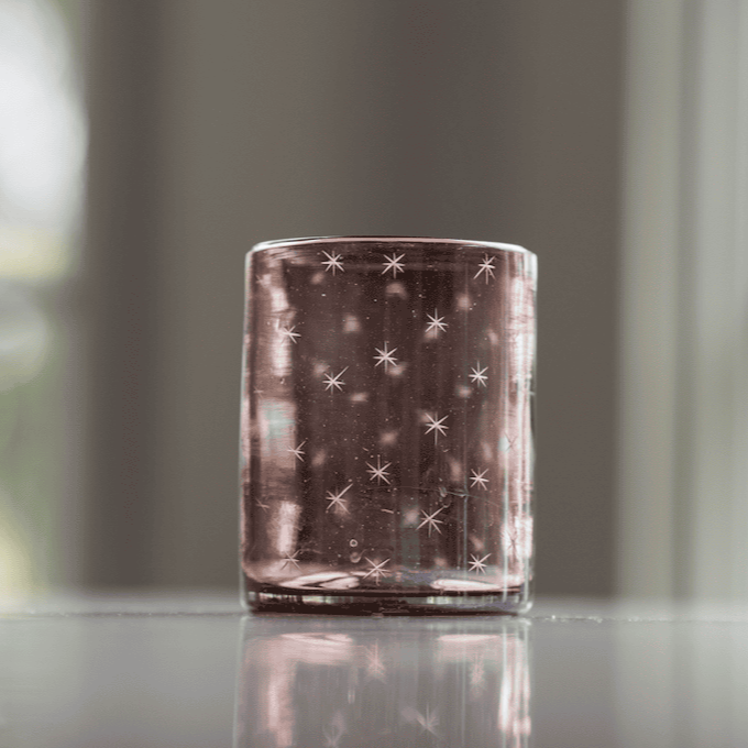 Starry Night Rocks Glasses (Amethyst)