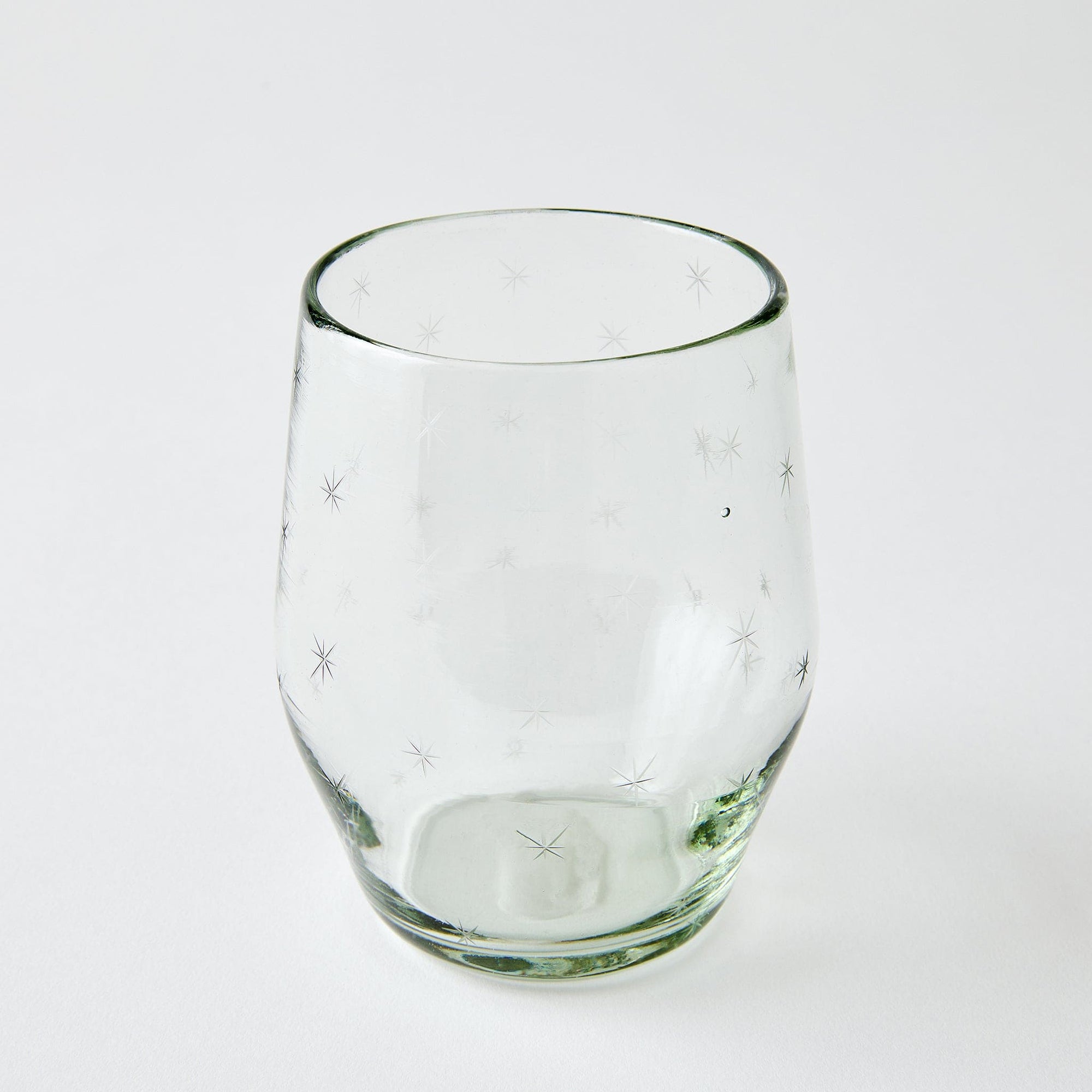 Starry Night Stemless Wine Glasses (Clear)
