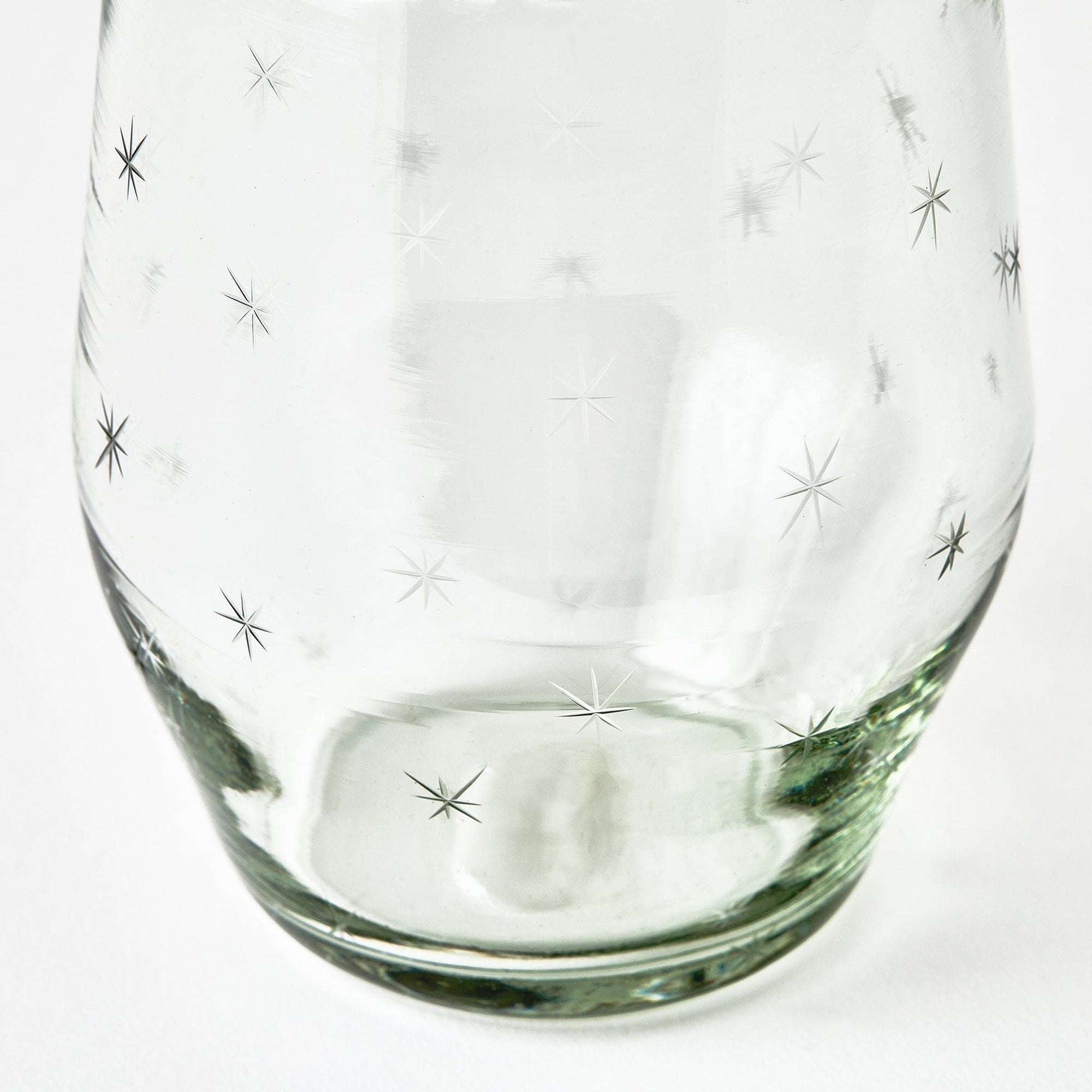 Starry Night Stemless Wine Glasses (Clear)