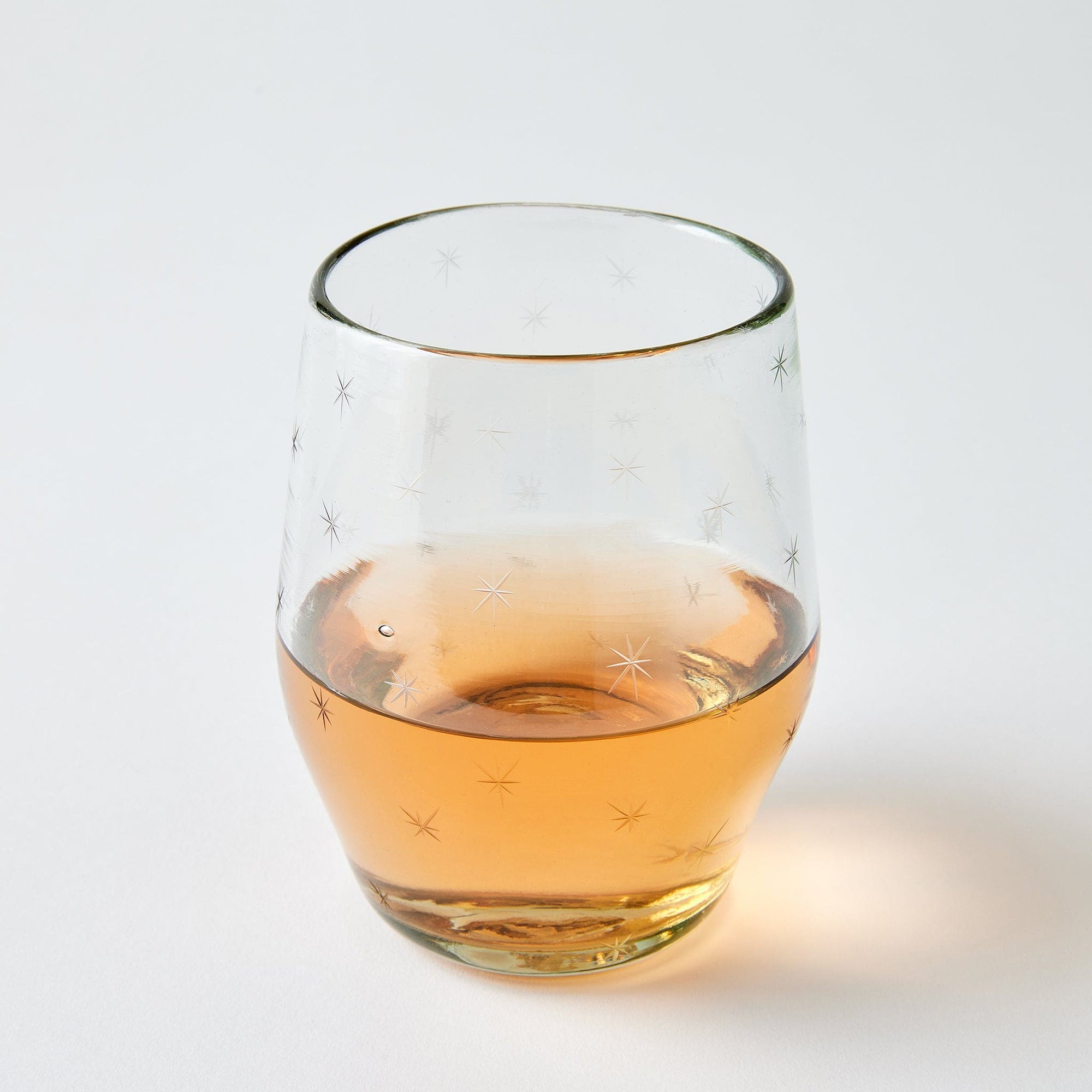Starry Night Stemless Wine Glasses (Clear)