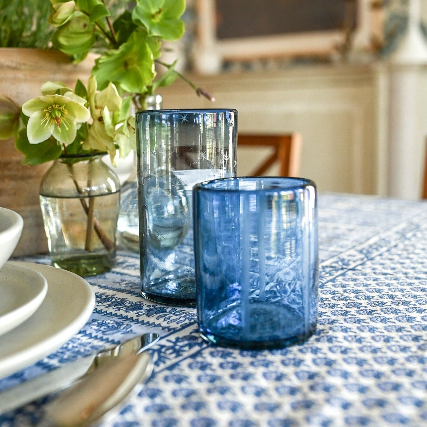 Starry Night Water Glasses (French Blue)