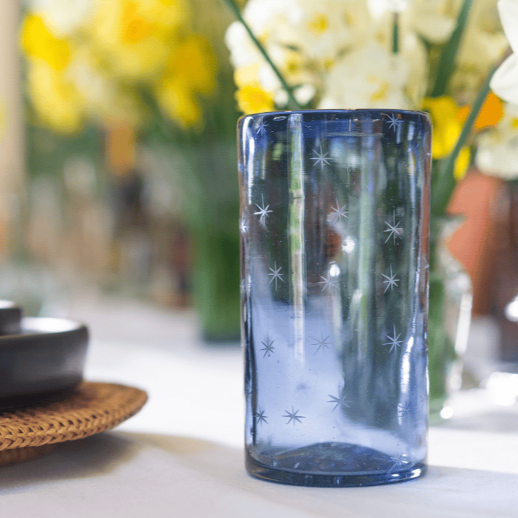 Starry Night Water Glasses (French Blue)