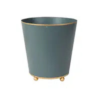 Mattie Round Cachepot Planter 4 Gray