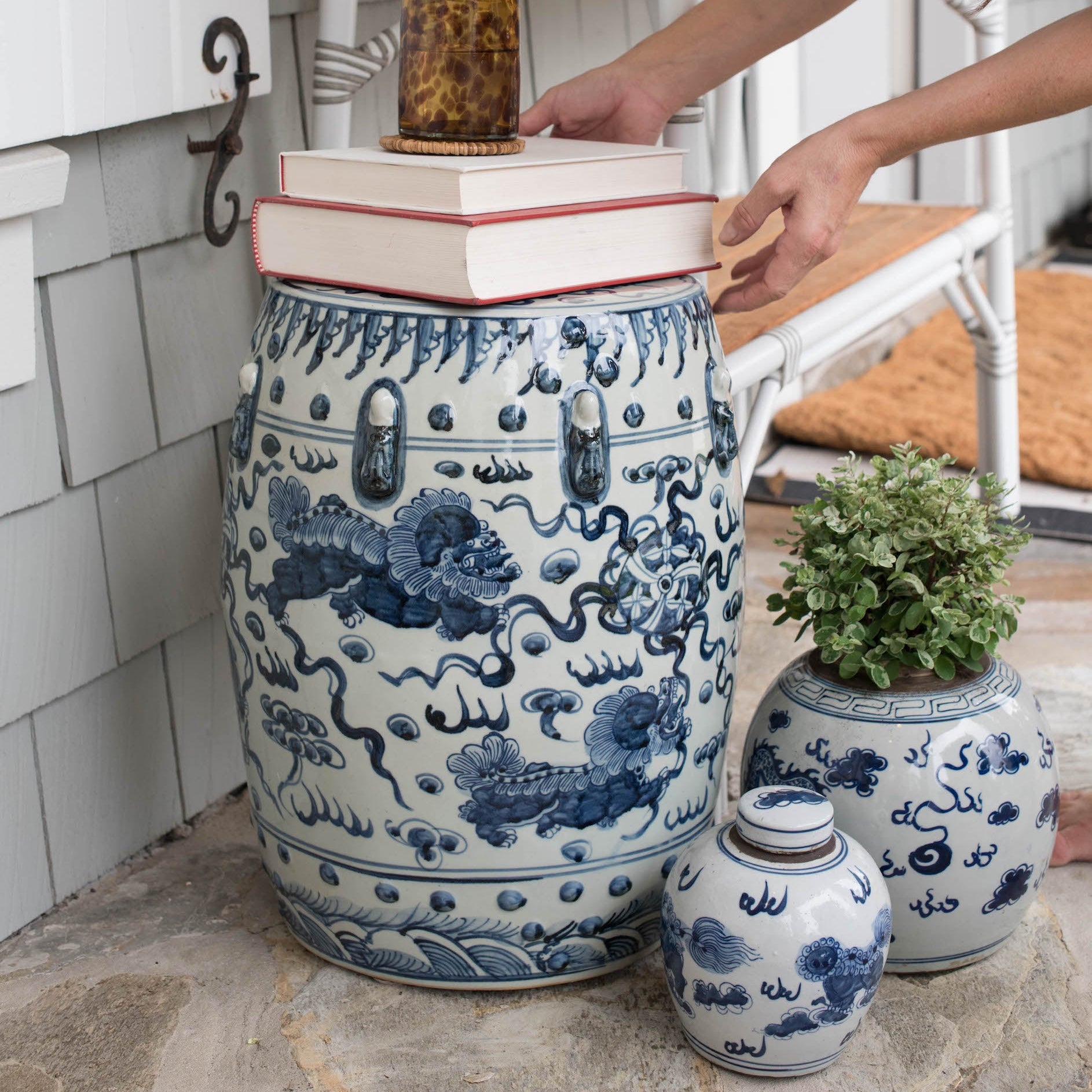 Porcelain Dragon Jar