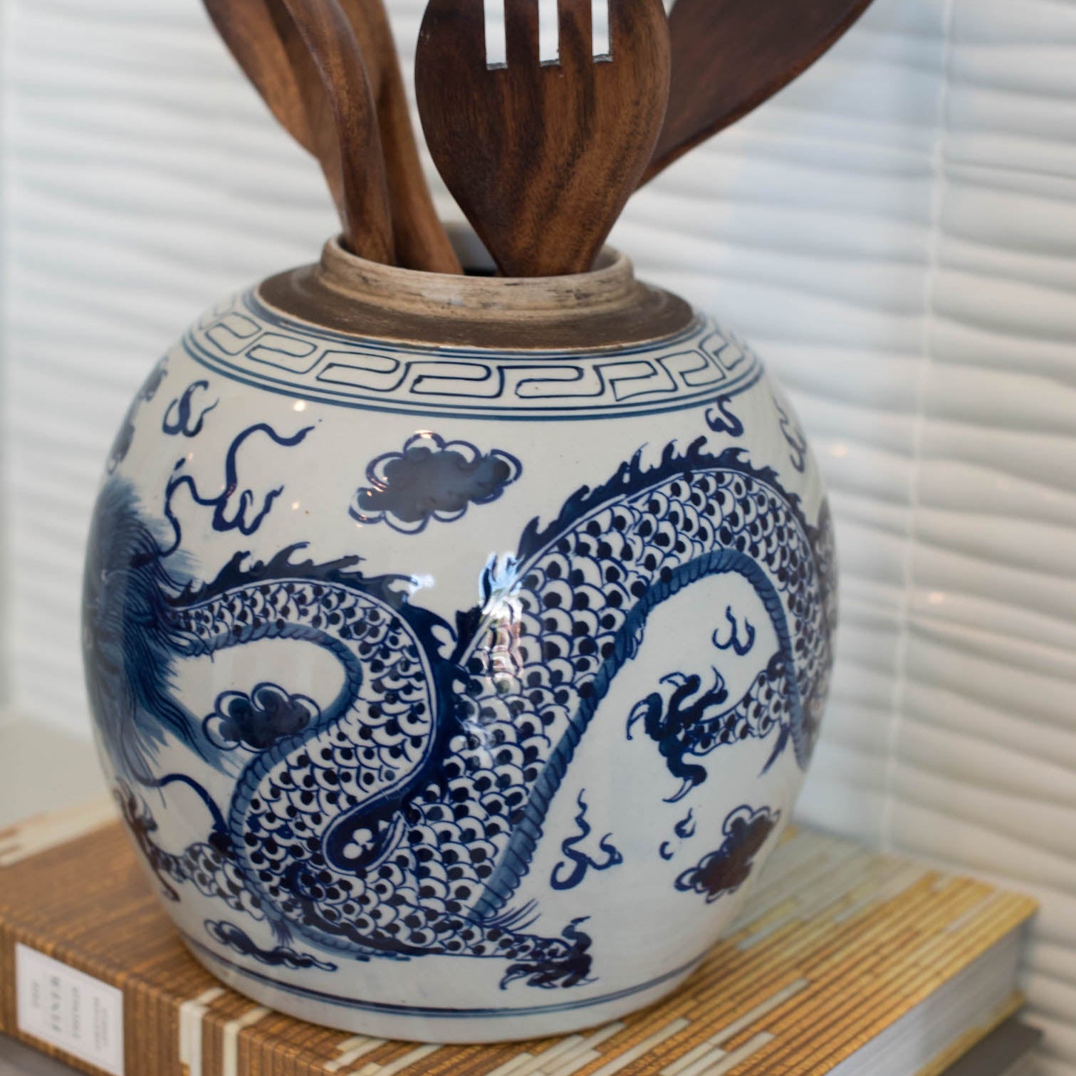 Porcelain Dragon Jar