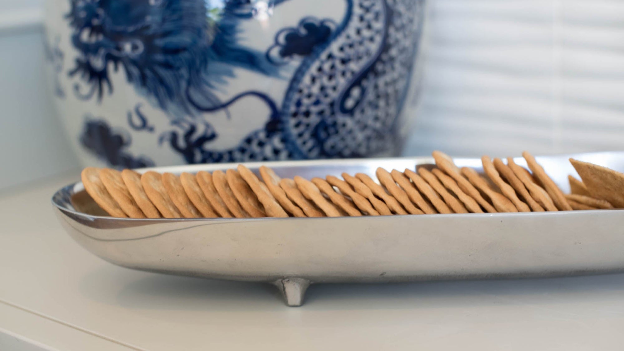 Pewter Cracker Boat