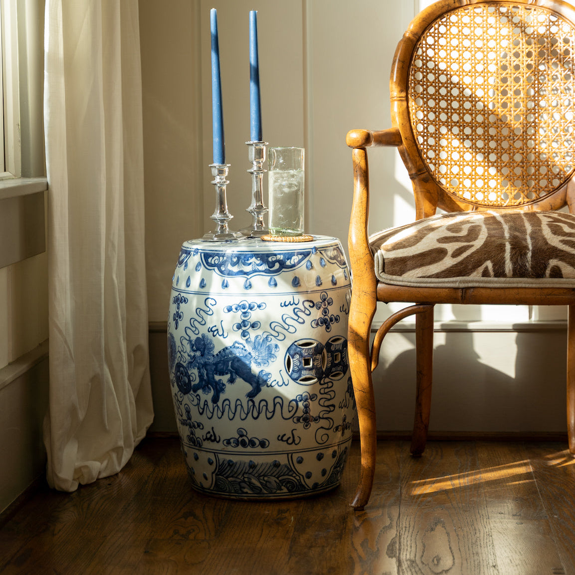 Foo Dog Garden Stool