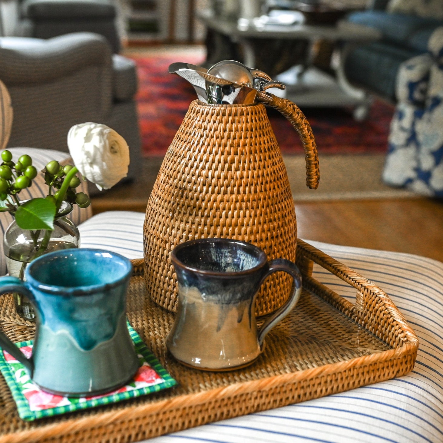 Rattan Coffee Thermos