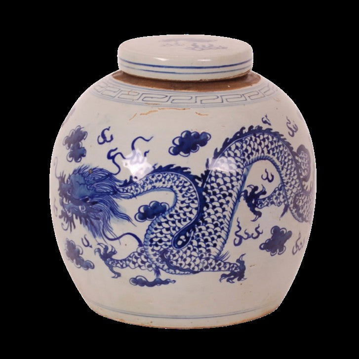 Porcelain Dragon Jar