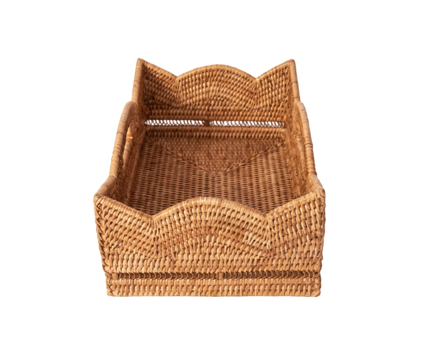 16” Small Rectangular Scallop Basket
