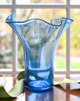 Lettuce Leaf Vase (Blue)