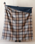 Recycled Wool Picnic Blanket in Mackellar Tartan & Carrier