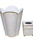 Dot Wastepaper Basket & Matching Tissue Box