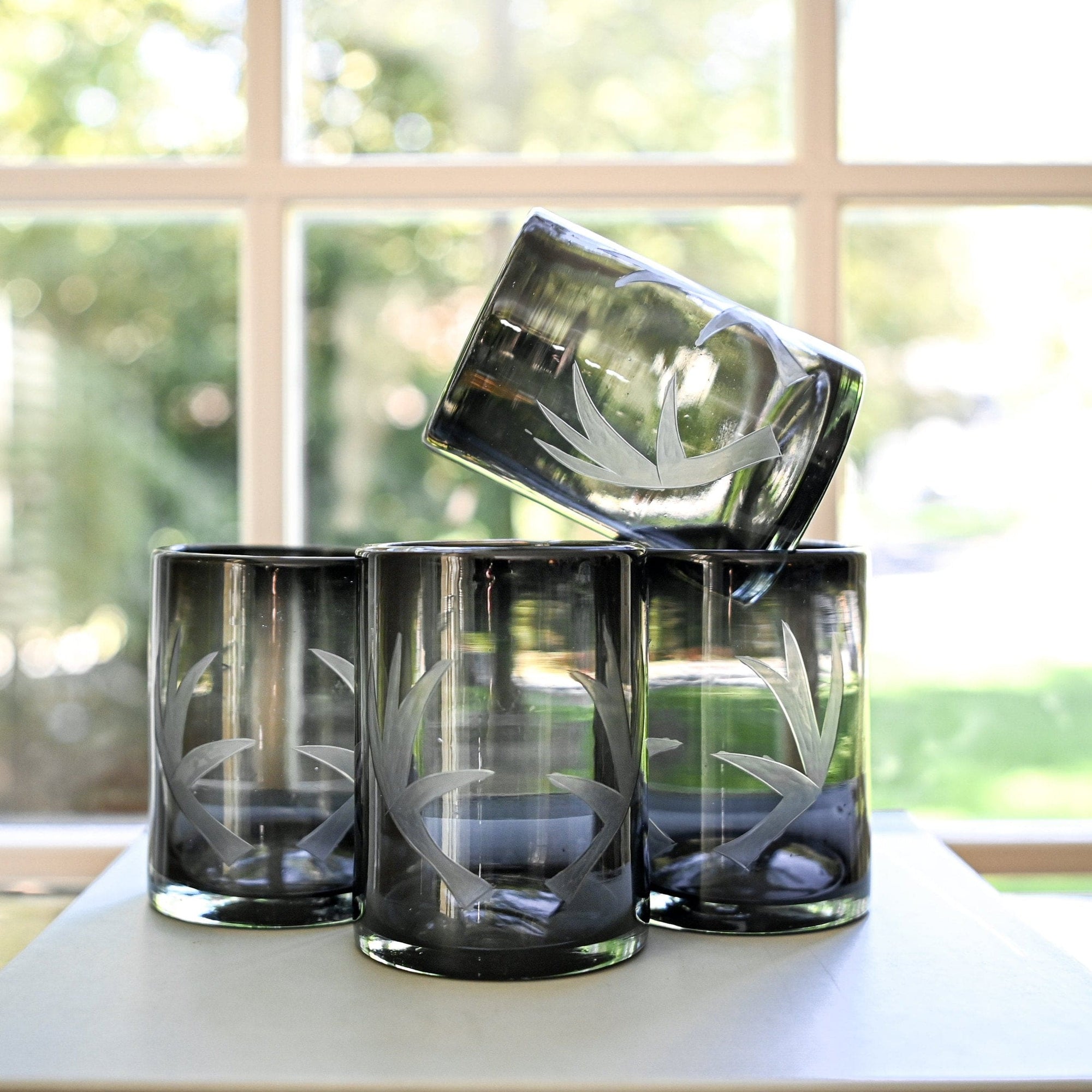 Antler Rocks Glasses (Smoke) Set of 4