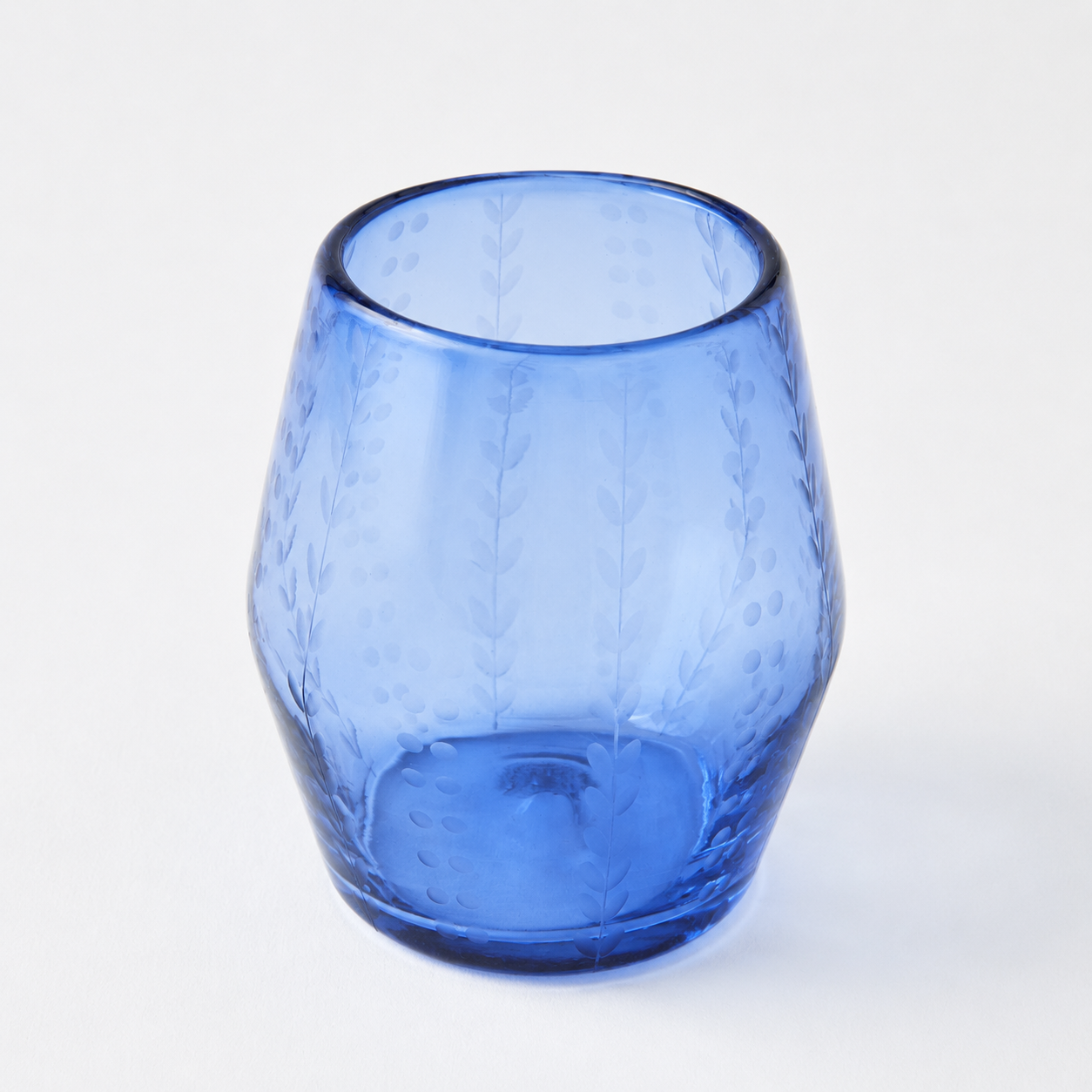 Signature Seven Stemless Wine Glass (French Blue)