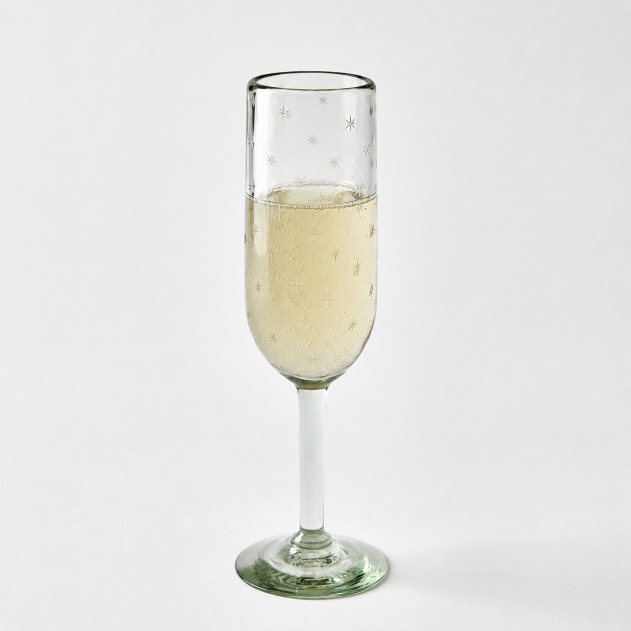 Starry Night Champagne Flute, Pair (Clear)