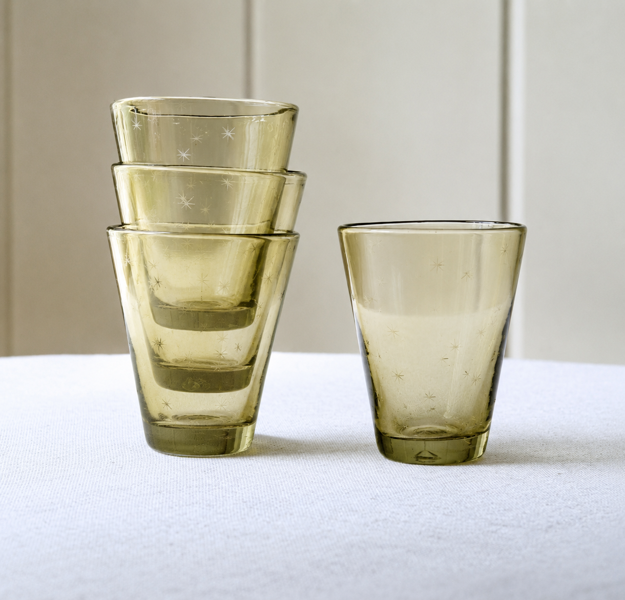 Starry Night Triple Threat Glass (Citron)