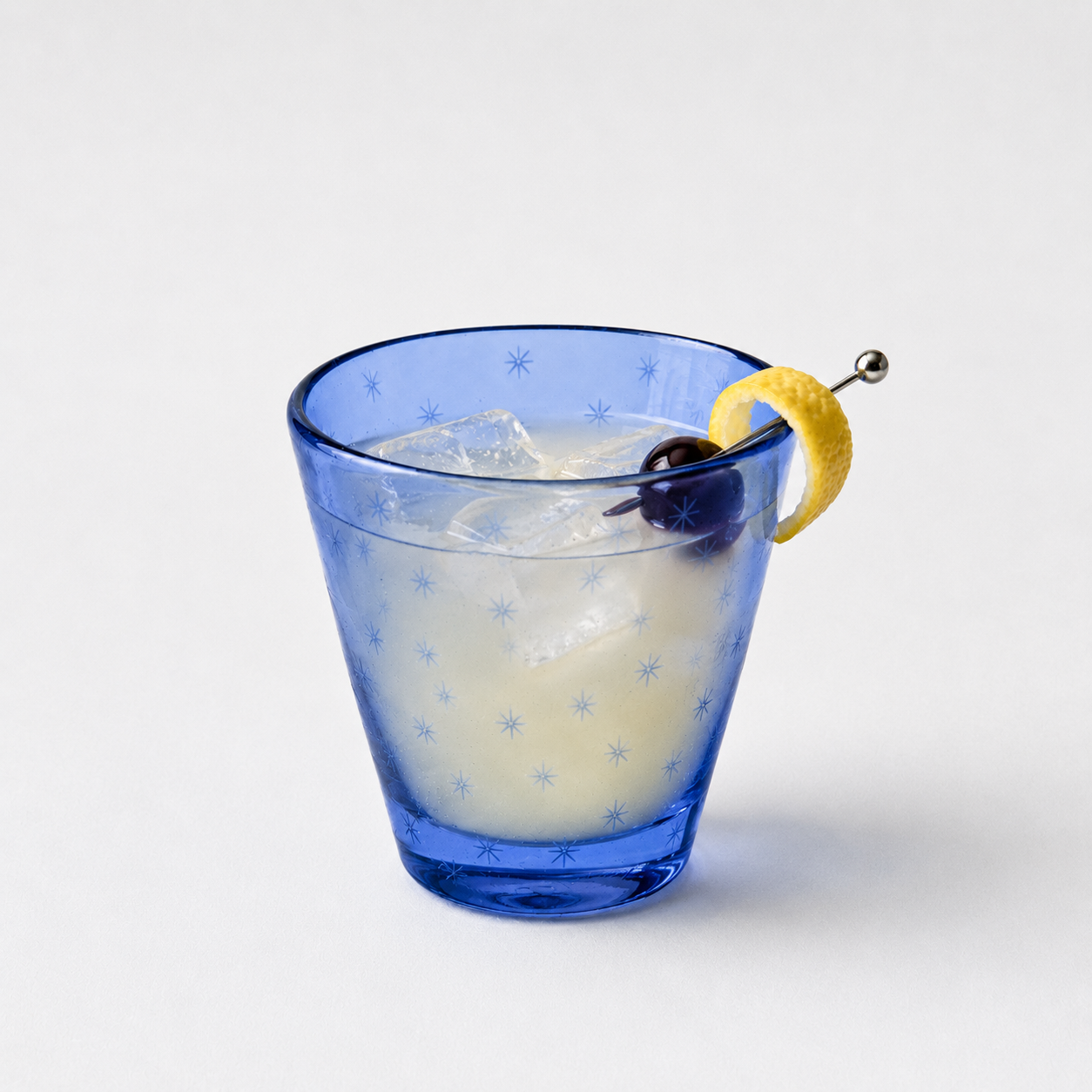 Starry Night Triple Threat Glass (French Blue)