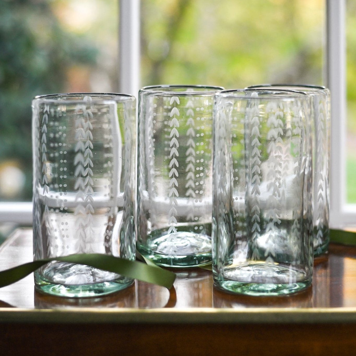 Signature 7 Etched Water Glass (Clear) – Half Past Seven
