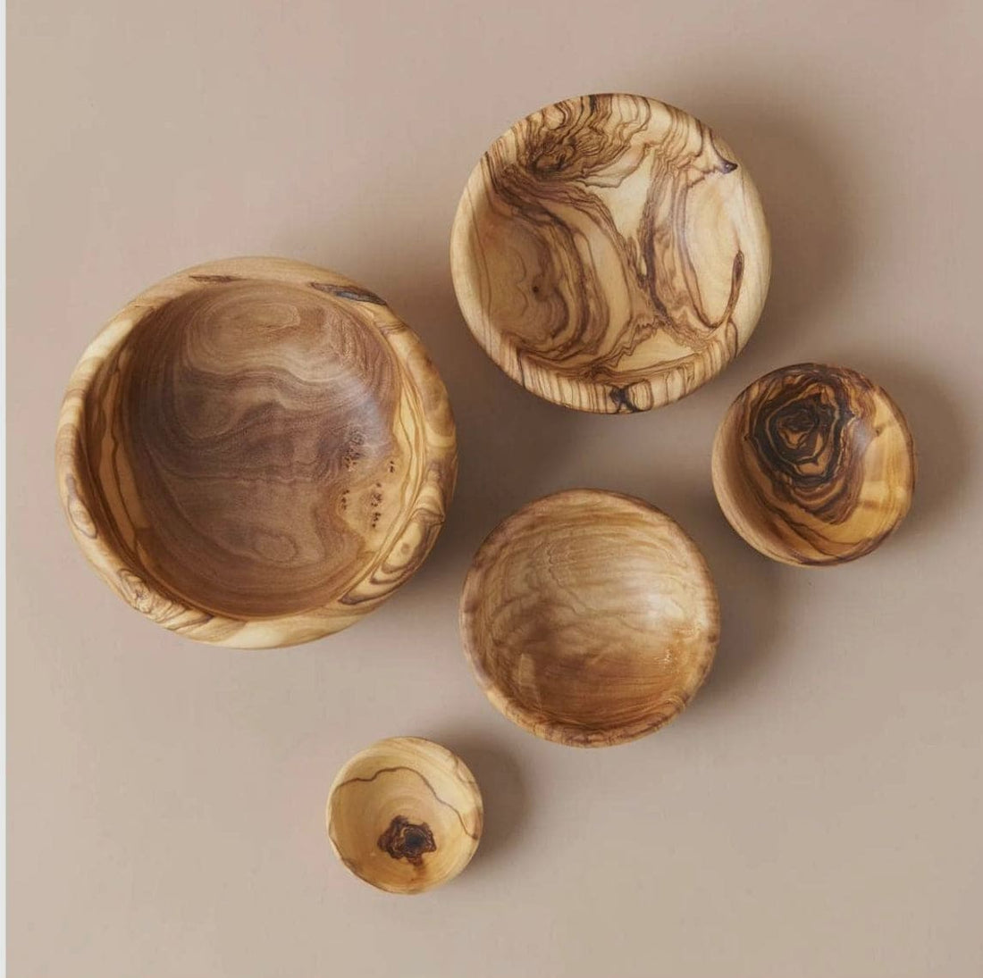Olive Wood Nesting Bowls