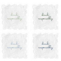 "Dink Responsibly" Napkin Set