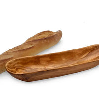 Olive Wood Bread & Cracker Boat