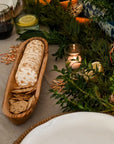 Olive Wood Bread & Cracker Boat