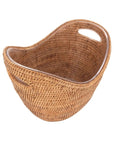 Rattan Champagne Bucket with Acrylic Insert