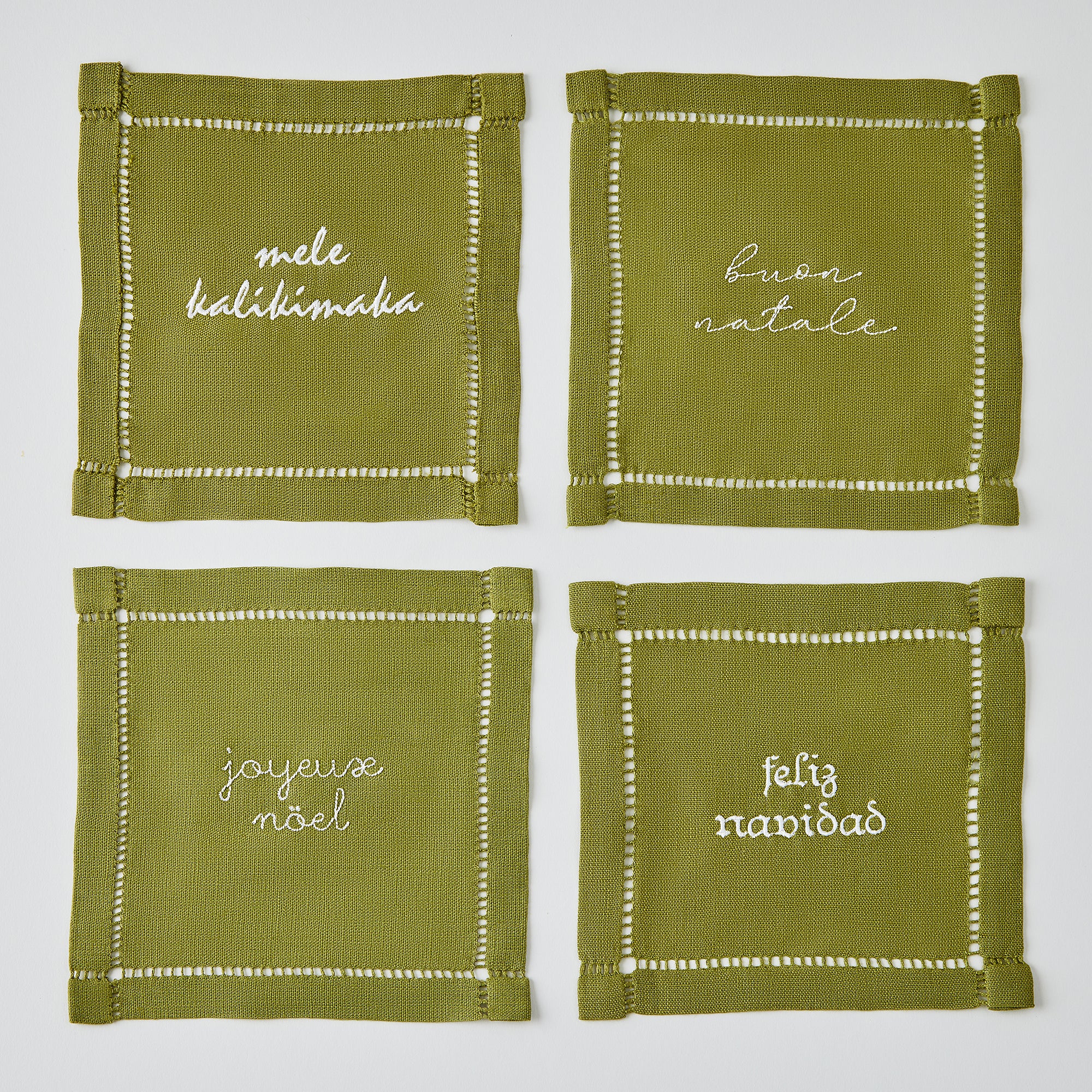 "Four Christmases" Napkin Set